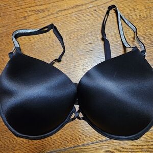Victoria's Secret Black Bra with Silver Straps